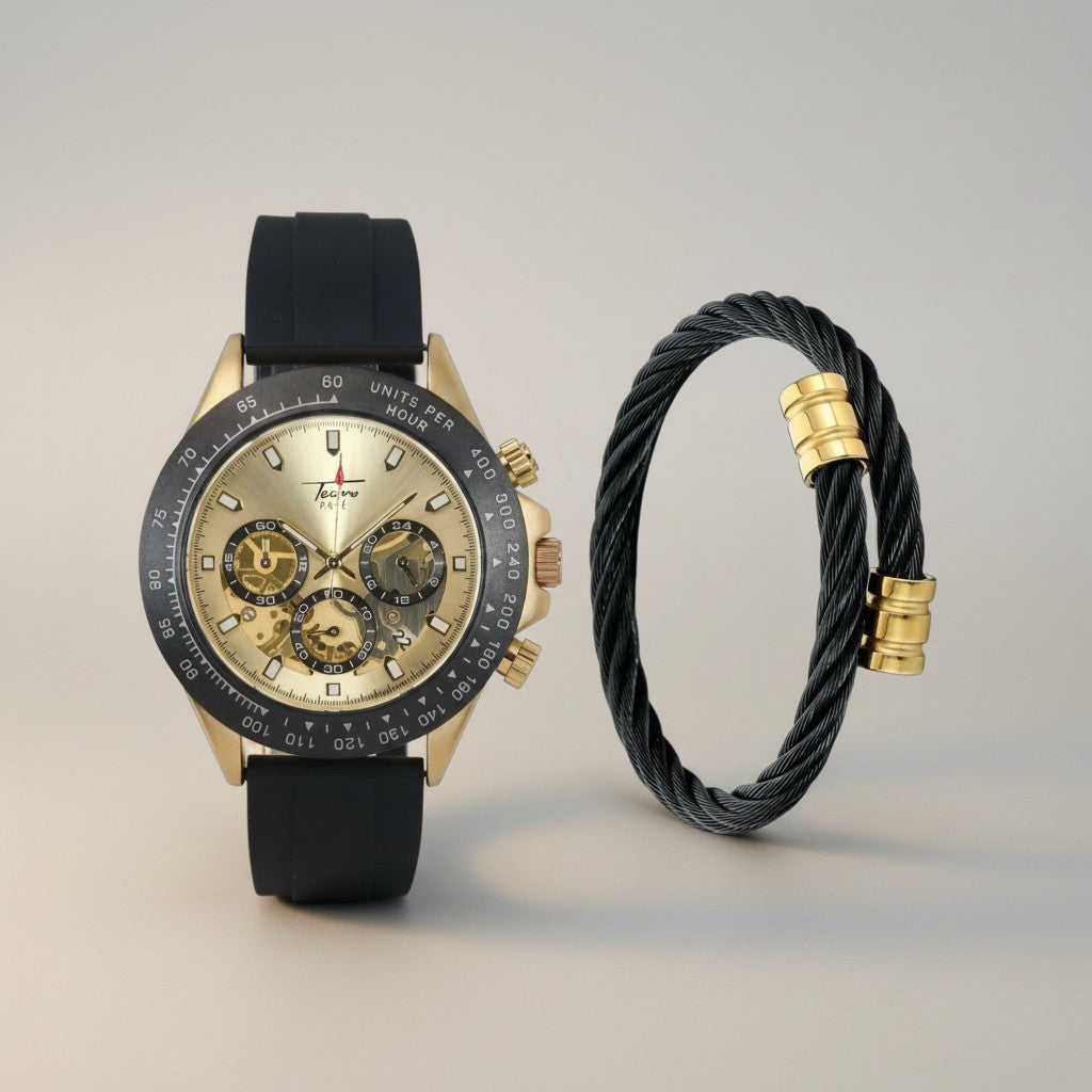 Set Tecno Pave – Gold & Black