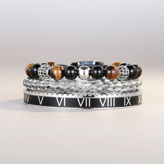 Roman Numeral & Stone Beads