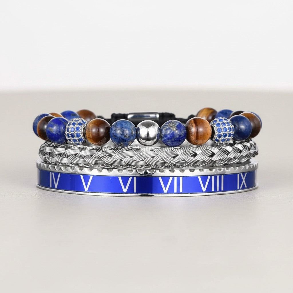 Roman Numeral & Stone Beads